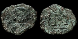 Sear 1395 - Follis de Tibère III émis à Syracuse