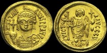 Sear 250 - Solidus de Justinien émis à Carthage