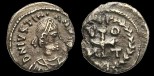 Sear 256 - Demi Silique de Justinien émis à Carthage