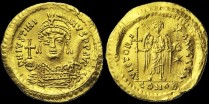 Sear 289 - Solidus de Justinien émis à Rome