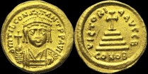 Sear 422 - Solidus de Tibère Constantin émis à Constantinople