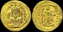 Sear 622 - Solidus consulaire, 602, Constantinople. Off. ?. émis sous Phocas