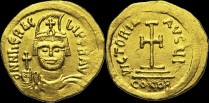 Sear 729 - Solidus, 610-613, Constantinople. Off. I. émis sous Héraclius