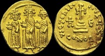 Sear 770 - Solidus, 639-641, Constantinople. Off. ?. émis sous Héraclius