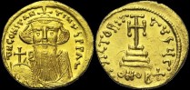 Sear 958 - Solidus, 651-654, Constantinople. Off. G. émis sous Constant II