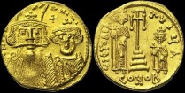Sear 964 - Solidus, 662-667 (?), Constantinople. Off. A. émis sous Constant II