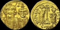 Sear 967 - Solidus, 662-667 (?), Constantinople. Off. B. émis sous Constant II