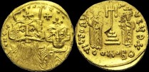 Sear 970 - Solidus, 662-667 (?), Constantinople. Off. T. émis sous Constant II