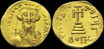 Sear 979 - Solidus léger de 23 Siliques, 651-654, Constantinople. Off. G. émis sous Constant II
