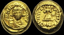 Sear 1033 - Solidus globulaire, 644-645, Carthage. 3e indiction. émis sous Constant II