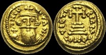 Sear 1037 - Solidus globulaire, 652-653, Carthage. 11e indiction. émis sous Constant II