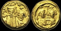 Sear 1044 - Solidus globulaire, 662-668, Carthage. émis sous Constant II