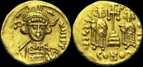 Sear 1154 - Solidus, 674-681, Constantinople. émis sous Constantin IV
