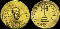 Sear 1157 - Solidus, 681-685, Constantinople. Off. S. émis sous Constantin IV