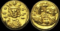 Sear 1187 - Solidus globulaire, vers 674-675, Carthage. émis sous Constantin IV