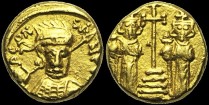 Sear 1188 var. - Solidus, 675-676 (?), Carthage. émis sous Constantin IV