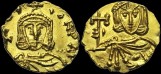 Sear 1528A - Tremissis, vers 735-741, Syracuse. 3e type. émis sous Léon III l'Isaurien