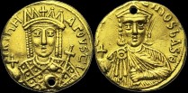 Sear 1594 - Solidus, 792-797, Constantinople. émis sous Constantin VI et Irène