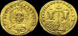Sear 1797 - Histamenon, 989-1001 (?), Constantinople. émis sous Basile II le Bulgarochtone avec Constantin VIII