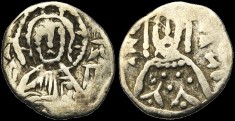 Sear 2553 - 1/8 de Stavraton, 1403-1425, Constantinople. émis sous Manuel II Paléologue