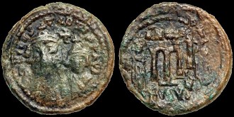 Sear 1139 - Follis de Constans II émis à Ravenne