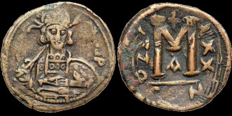 Sear 1177 - Follis de Constantin IV émis à Constantinople