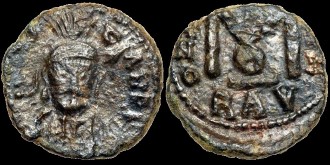 Sear 1240 - Follis de Constantin IV émis à Ravenne
