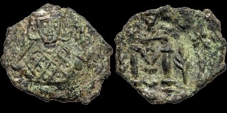 Sear 1496 - Follis de Theodosius III émis à Syracuse