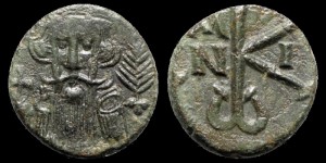 Sear 1113 - Demi follis de Constans II émis à Syracuse