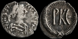 Sear 411a - 125 nummis de Justin II émis à Ravenne