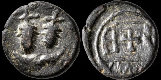 MIB X47 - Imitation sasanide  d'un 12 Nummis d'Héraclius émis à Alexandrie