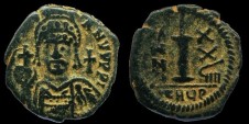 Sear 238 - Decanummium de Justinien émis à Theoupolis