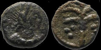Sear 572B - Nummus de Maurice émis à Carthage