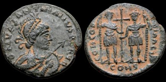 RIC 461, Sear 21302 - Majorina de Valentinien III et Théodose II pour Cherson