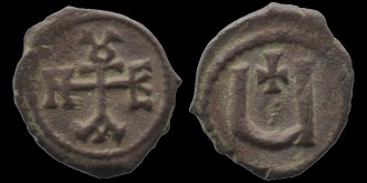 Sear 459 - Pentanummium de Tibère Constantin émis à Antioche